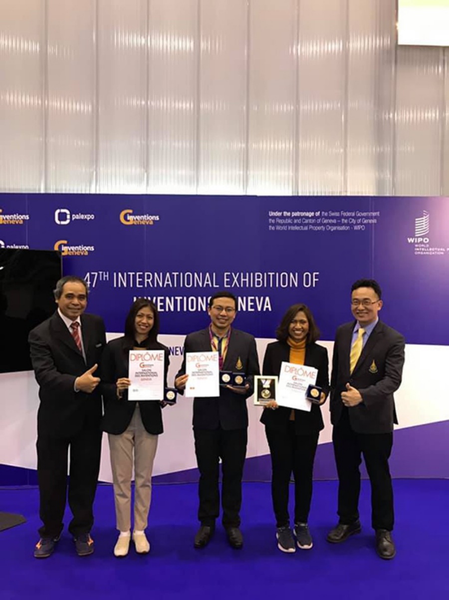 PSU researchers won four awards at 47th International Exhibition of Inventions of Geneva